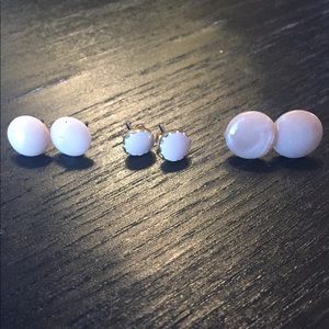 Trio of Light Pink Forever 21 Earrings